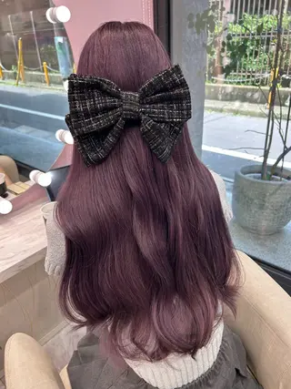 ロング 新宿/ハイトーン 韓国風/Narukaのヘアスタイル