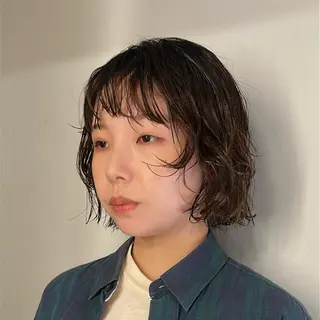 ミディアム パーマ 🌿ボブ パーマ高橋啓太🌿のヘアスタイル