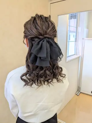 セミロング ヘアアレンジ bright所属・miku ヘアセット/着付けのヘアスタイル