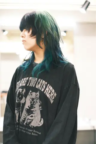 ミディアム カラー ヘアアレンジ 個性爆弾💣 ダブルカラー/ゆかのヘアスタイル