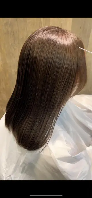 セミロング カノエ下関熊野店 /スタッフモデルのヘアスタイル