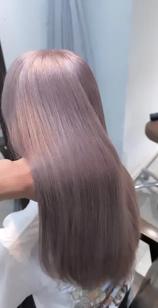 ミディアム カラー パーマ ヘアアレンジ メンズ ブリーチカラー🤍 颯馬🐈‍⬛のヘアスタイル