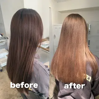 ロング カラー 🫧ブリーチモデル/ 透明感カラー /みきのヘアスタイル
