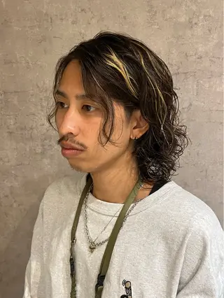 パーマ メンズ FIX hair所属・ボブパーマ/ ウルフパーマ原科🪴のヘアスタイル