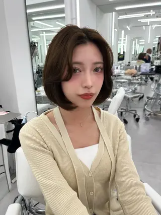 カラー 透明感カラー✨🩵 韓国ヘアkanatoのヘアスタイル