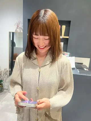 ミディアム AI TOKYO　S所属・mizuki 【韓国レイヤー】のヘアスタイル
