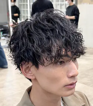 パーマ メンズ 仙台フェザーパーマ/ fifth/遠藤楓雅のヘアスタイル