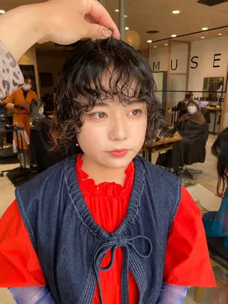 ショート パーマ パーマ指名No1 /namiのヘアスタイル