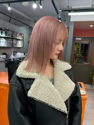 ロング カラー ミルクティーベージュ ❤︎レイヤー　MIAのヘアスタイル