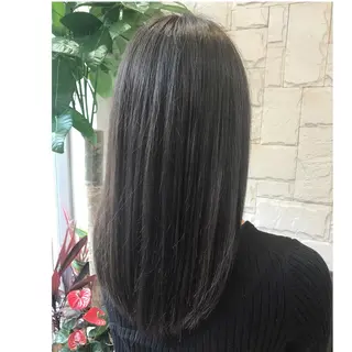 ミディアム 髪質改善 艶髪🔵ﾌｾﾅｵﾔのヘアスタイル