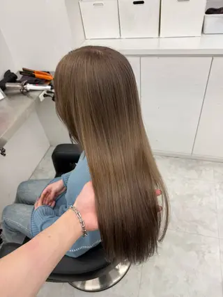 ロング カラー 中韓レイヤー/ ブラウン🤎はやとのヘアスタイル