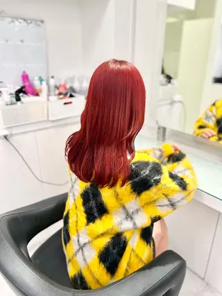カラー La fith hair　pur茶屋町店所属・momoka/茶屋町 /艶髪カラーのヘアスタイル