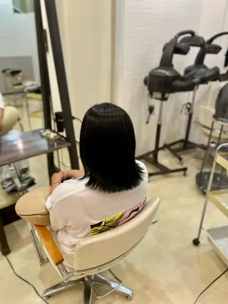 ミディアム カラー スーパーカット　tip&toe所属・松山弘樹/ 佐倉/髪質改善のヘアスタイル
