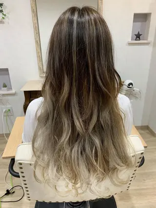 ロング カラー 竹田駅/半個室 belle./ベルのヘアスタイル
