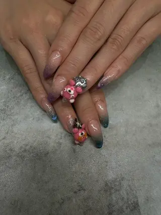 ネイル 井上春菜/長さだし パラジェルフィルインのネイルデザイン