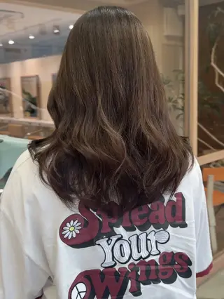 ロング カラー 神谷 仁のヘアスタイル