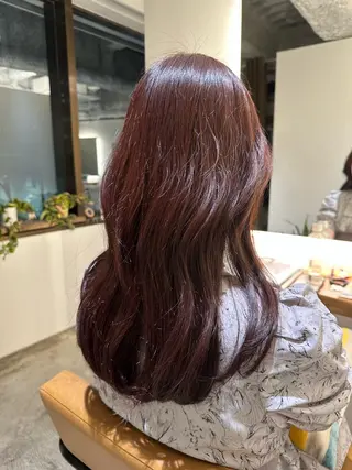 ロング カラー 東 実花のヘアスタイル