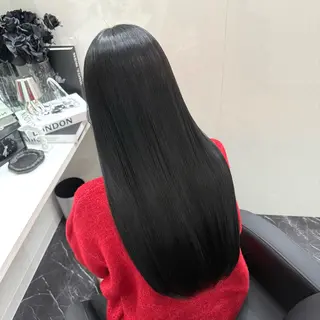 セミロング カラー ハイトーン/ 髪質改善/上質艶髪のヘアスタイル