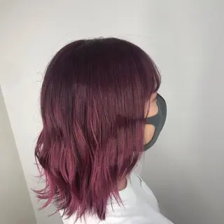 ミディアム カラー 飯塚 青空のヘアスタイル