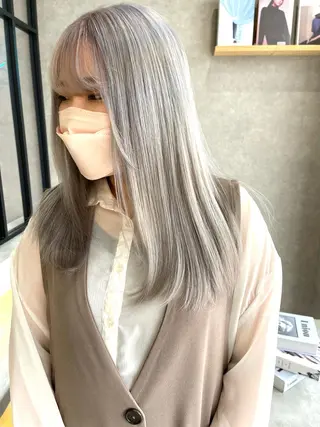 セミロング カラー mood tatemachiのヘアスタイル