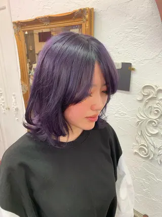 ミディアム カラー ピンクベージュ/新潟 万代/高橋桃葉🍑のヘアスタイル