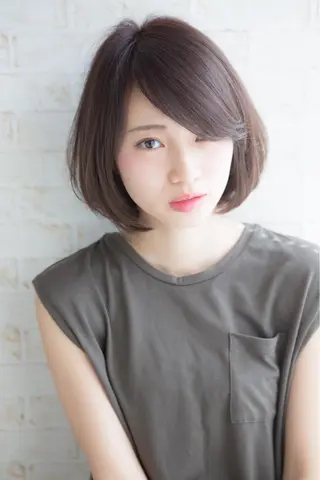 ミディアム 角 大輔のヘアスタイル