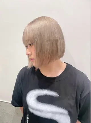 ショート GO TODAY SHAiRE SALON 原宿本店所属・REINA/ブリーチ /ハイトーン/原宿のヘアスタイル