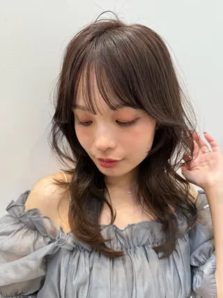 セミロング jr.stylist 小島千穂🎀のヘアスタイル