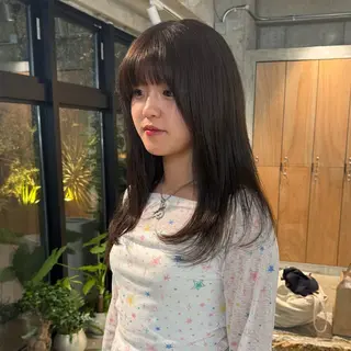 ロング カラー 木村 咲良のヘアスタイル