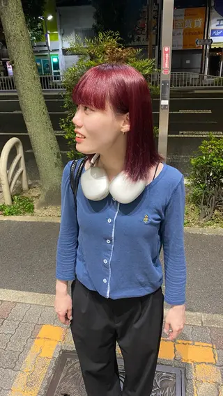 ミディアム カラー 酸性ストレート/ 髪質改善/イソヤトモのヘアスタイル