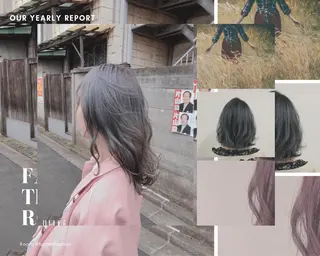 セミロング カラー AI 高田馬場店のヘアスタイル