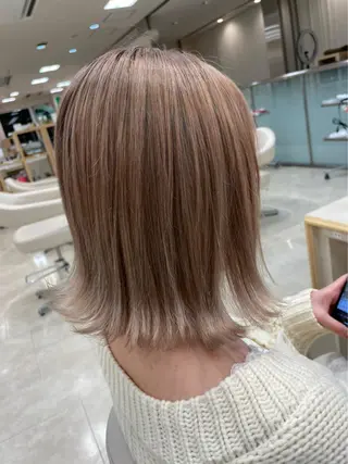 ミディアム カラー ヘッドスパ narumi🧸のヘアスタイル
