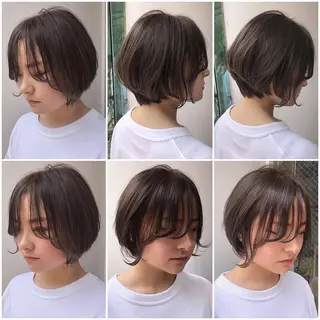 ショート カラー パーマ ヘアアレンジ メンズ キッズ BRUNTJET所属・MAEDA MADOKAのヘアスタイル