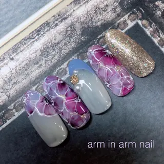 ネイル arm in arm ︎✿Yamamotoのマツエク・マツパデザイン