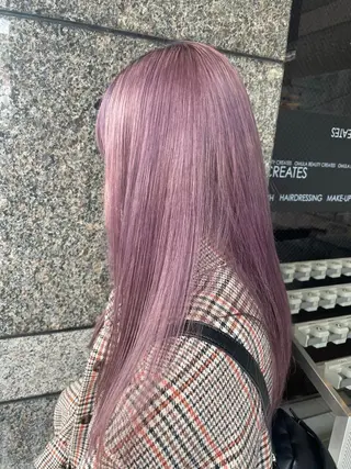 ロング GO TODAY SHAiRE SALON 原宿本店所属・REINA/ブリーチ /ハイトーン/原宿のヘアスタイル