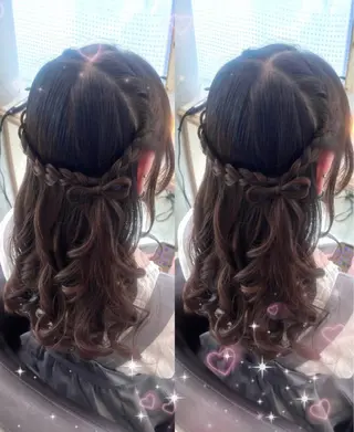 ロング ヘアメ/お呼ばれﾍｱ /横浜/nozomiのヘアスタイル