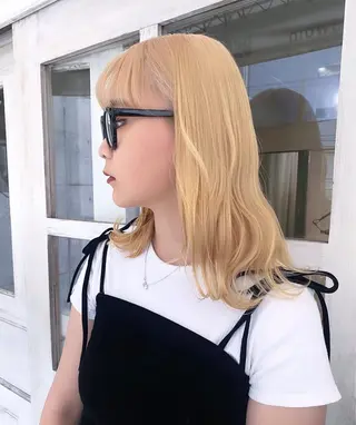 ミディアム カラー ヘアアレンジ メンズ 心斎橋美容室 Junのヘアスタイル