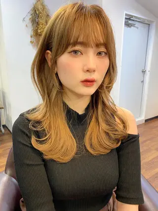 セミロング カラー SALOWIN吉祥寺suite店所属・似合わせレイヤー 🇰🇷荒木洋文のヘアスタイル