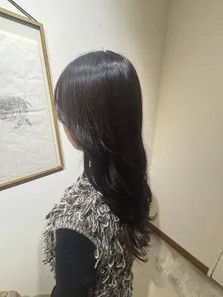 ロング カラー cyaco所属・ヤマノウチ アヤカのヘアスタイル