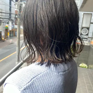 ショート ボブ/パーマ ミヒラケイタのヘアスタイル