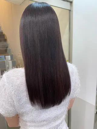 ロング 顔まわりカラー特化 赤津百合絵のヘアスタイル