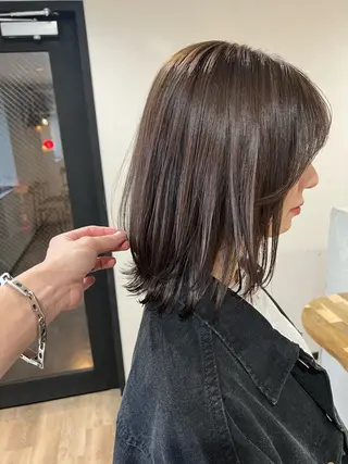 ショート カラー 🌱小顔魅せカット 透明感カラー/泉綺のヘアスタイル