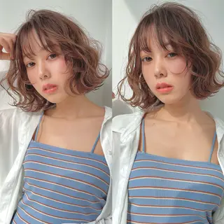 ミディアム カラー Rico OFFICIALのヘアスタイル