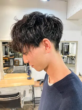 ショート パーマ メンズ メンズパーマ メンズ特化ryoのヘアスタイル