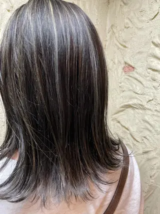 ミディアム ⭐️透け感カラー /齊藤容史⭐️のヘアスタイル