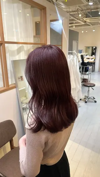 ミディアム カラー MASHU Grandvase所属・めい/透明感カラー /似合わせカットのヘアスタイル