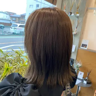 ミディアム 後藤 千絵のヘアスタイル