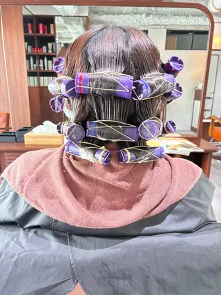 ミディアム パーマ ヘアアレンジ 💟Opus/ Mizuki🐕💟のヘアスタイル