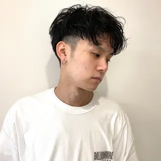 ショート パーマ メンズ 永野 正芳のヘアスタイル