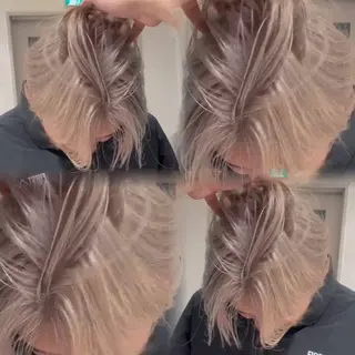 カラー メンズ メンズハイライト／ メンズブリーチカラーのヘアスタイル